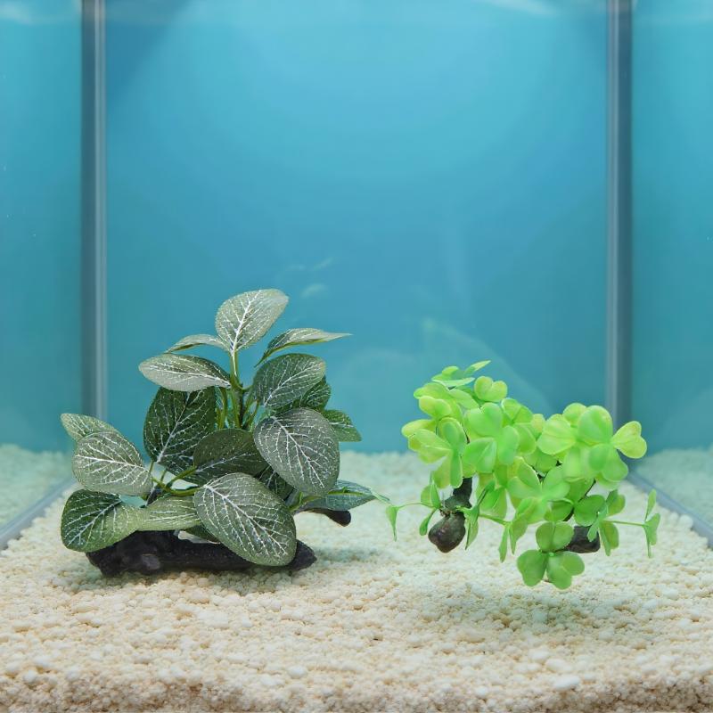 Planted Aquarium With Driftwood - Kunstmatige Drijfhout Plant Voor Aquarium Decor