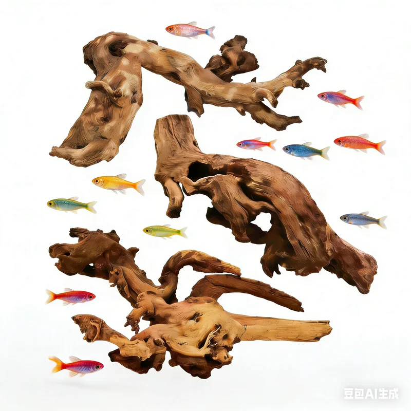 Aquarium Planted Substrate - Natuurlijk drijfhout voor aquariumdecoratie, visbak landschapsdecoratie,