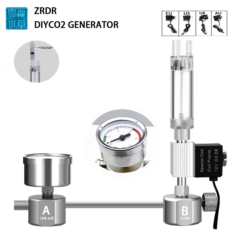 Planted Aquarium Co2 Kit - Aquarium DIY CO2 Reactor Generator Systeem