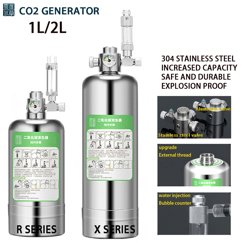 Planted Aquarium Co2 Kit - ZRDR Aquarium CO2 Generator Systeem Kit
