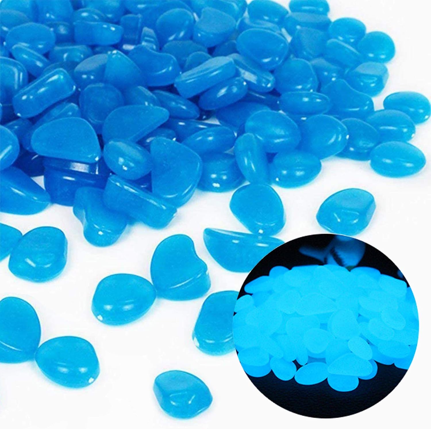 Planted Aquarium Supplies - Aquarium Rotsen Glow Blue Kiezels voor