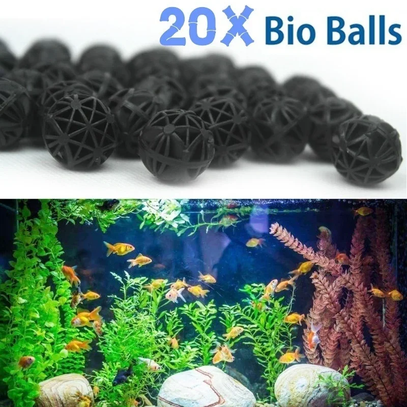 Planted Aquarium Media - 20 Stuks 16mm Aquarium Bio Ballen