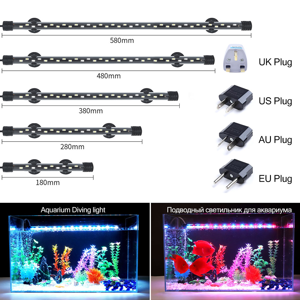Aquarium Planted Substrate - 90-260V Aquarium Licht LED Waterdicht Aquarium
