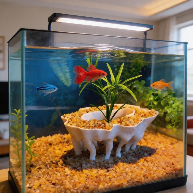 Aquarium Planted Substrate - 3D-geprinte aquariumplanten in de vorm van