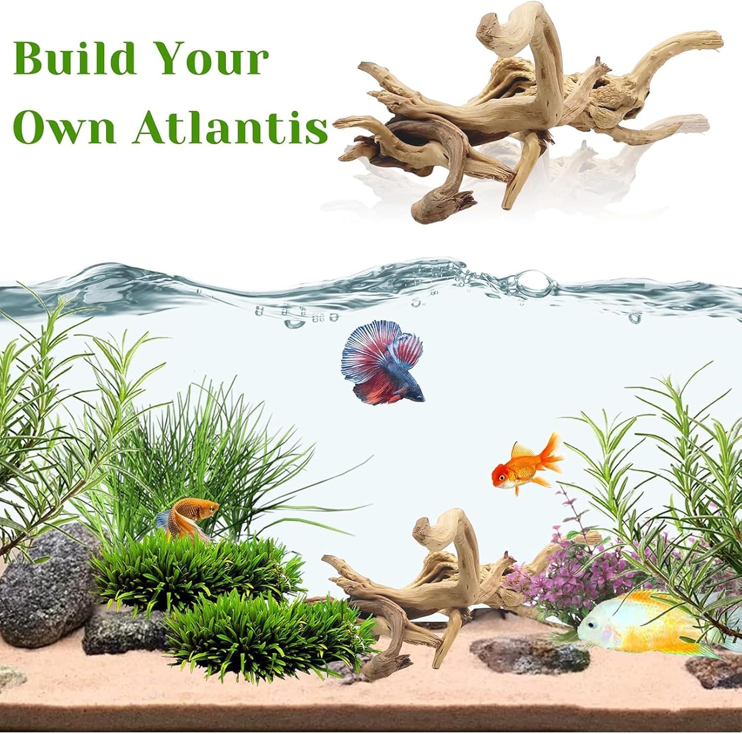 1PC 20-25CM Natuurlijke Drijfh - Aquarium Planted Substrate recensie en prijs