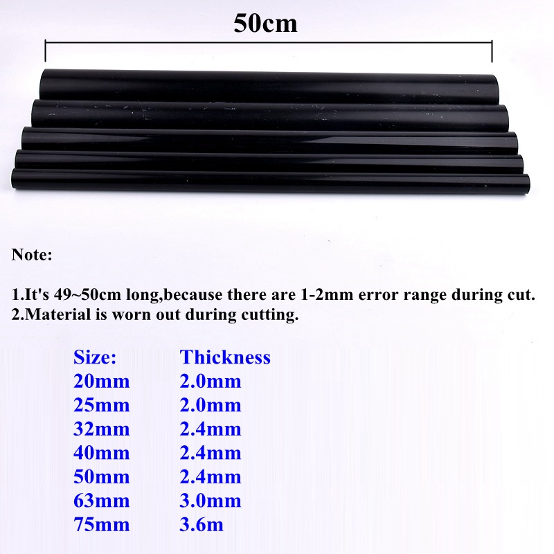 2Pcs 20 ~ 75Mm Zwart Pvc Pijp  - Planted Aquarium Hard Water recensie en prijs