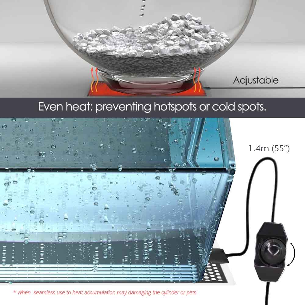 5-20W Reptiel Warmtemat Plante - Planted Aquarium Heater recensie en prijs